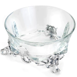 Crystal salad bowl "Lucien Olivier" with silver